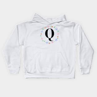 “Q” initial Kids Hoodie